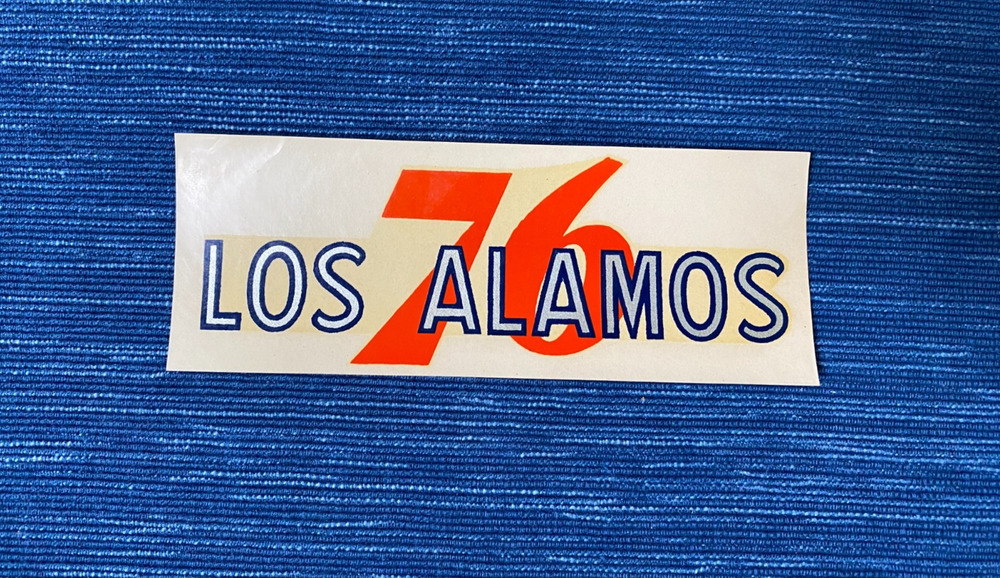 Vintage Union 76 Oil Los Alamos California Decal Gas Station Travel Souvenir